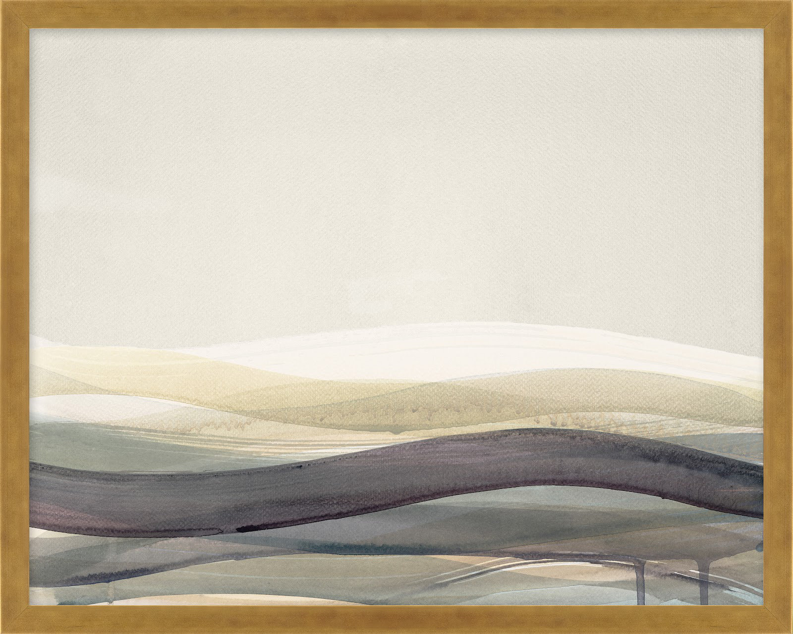 Lalita "Preliminary II" Print by Beth James, 20" W x 16" H, Gold Framed