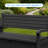 80 Gallon Wood-grain Style Lockable Outdoor Storage Bench, Water Resistant Resin-124984946
