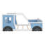 Lit voiture classique avec roues, style plateforme pour enfants-665274968