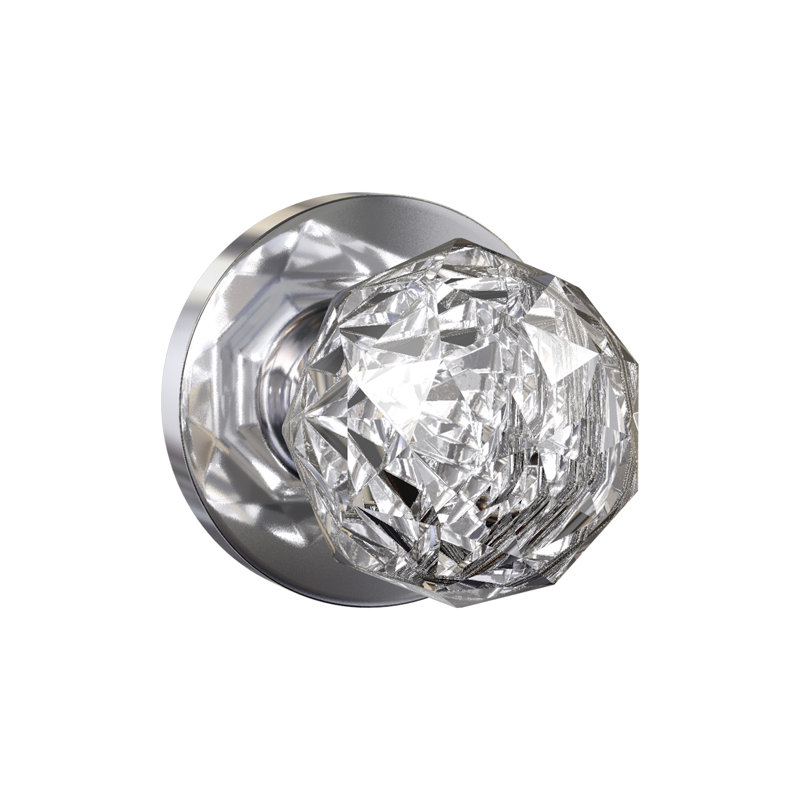 Fausse poignée en cristal poli Bravura 926-6, Chrome poli