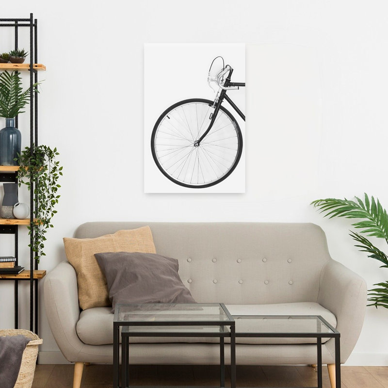 Vélo, art mural contemporain, H 24 po x l 16 po