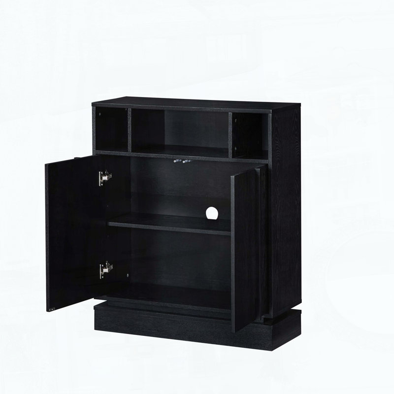 Buffet avec rangement, Noir