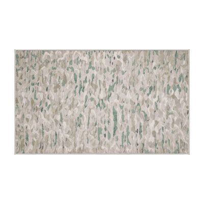 Machine Washable Beige Area Rug