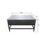 Table basse à plateau relevable gris