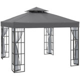 Breianne 3m W x 3m D Steel Patio Gazebo