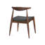 Ensemble de 2 chaises de salle à manger en bois d'hévéa-118444444