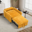 Chaise d'appoint convertible rembourrée en velours côtelé-1488344169