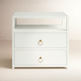 Lark 2 Drawer Wide Nightstand
