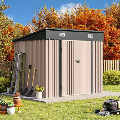 7.5 Ft. W X 6.1 Ft. D Metal Storage Shed by JolyDale