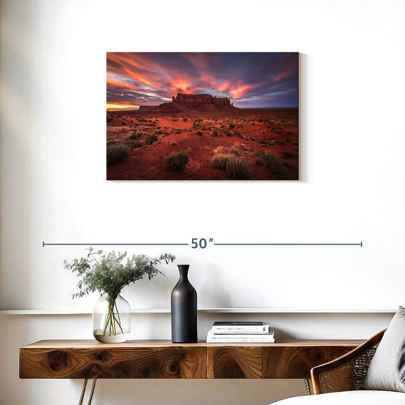Alvord Sentinel Mesa At Sunset, 20" H x 30" W