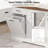 Kitchen Island with Storage Cabinet and Trash Cabinet, 55" Kitchen Dining Table with Drop Leaf and Charging Station-1896157047