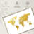 Aliaz World Map Gold Foil I-107921886