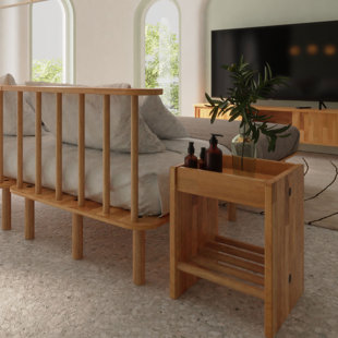 Table de chevet en bois massif 