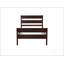 Lit simple avec tête et pied de lit, finition espresso, design moderne, fabrication durable et rangement sous le lit