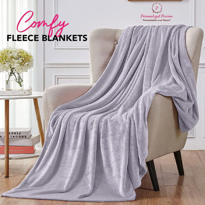 Personalized Soft and Cozy Blanket for Couples - Gifts Black - 40x60 Inches