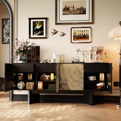 Retro and minimalist style sideboard