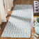Rodgers Hand Woven Flat Weave Wool/Cotton Geometric Rug in Light Blue