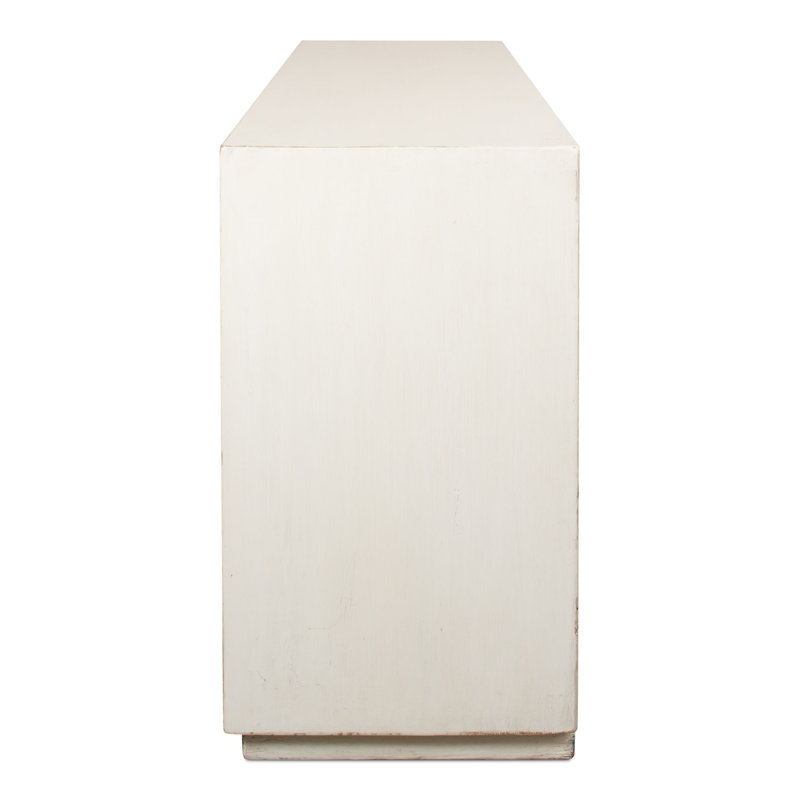 Hollis 80'' W Solid Wood Sideboard, Antique White