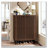 Modern Wooden Shoe Cabinet with Louvered Doors 6-Tier Storage Organizer-2057259986