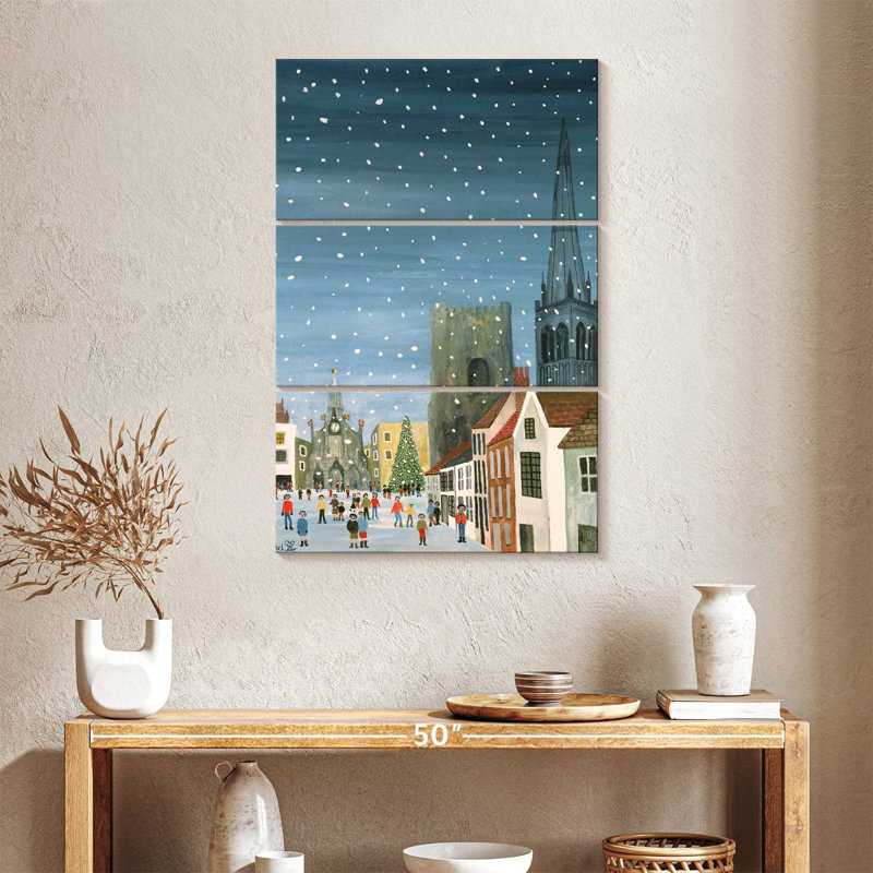 Lelend Chichester Cathedral A Snow Scene, 65" H x 42" W