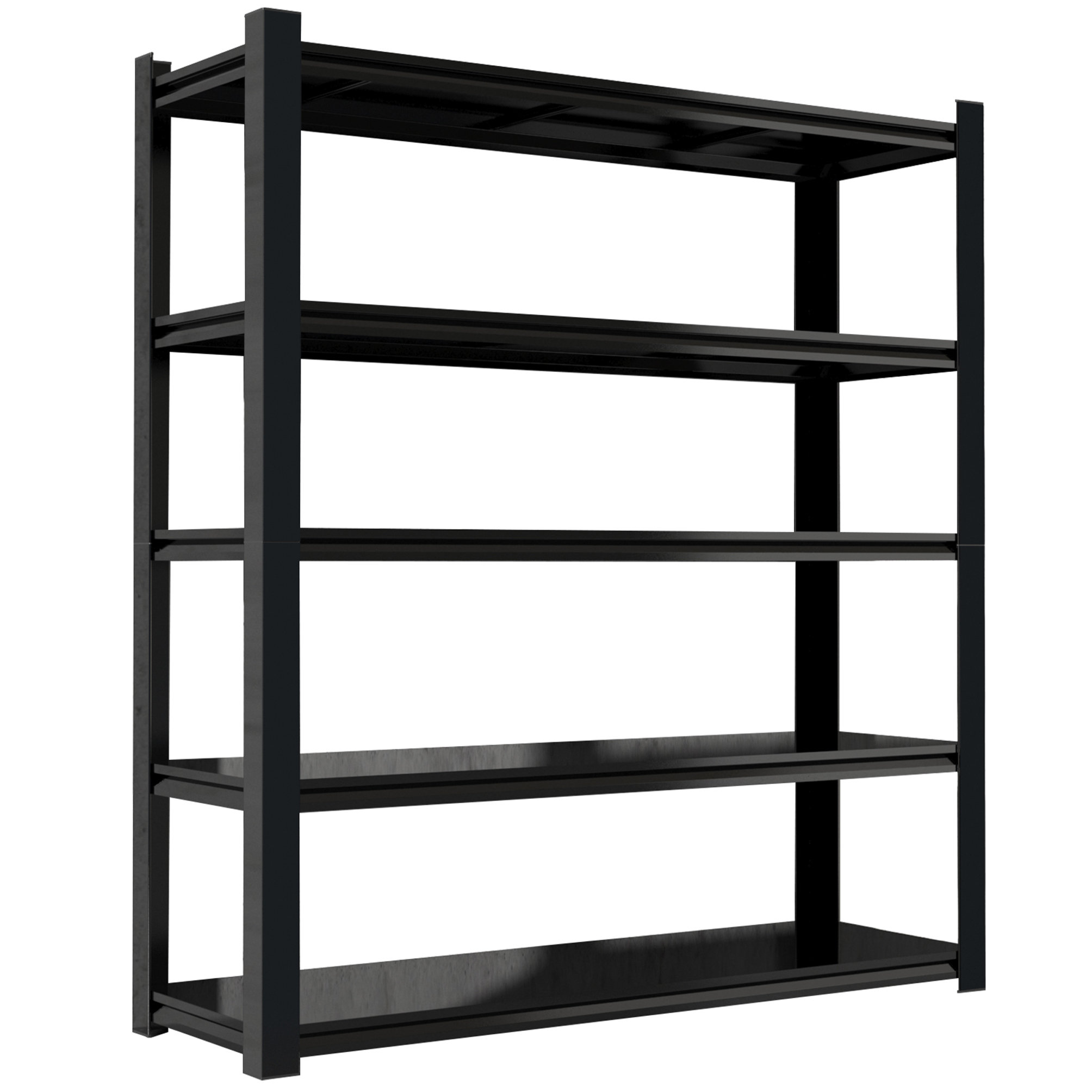 Hokku Designs Metal Garage Storage Rack, Heavy-Duty Steel Moisture ...
