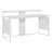 Poukner 60" Desk with Hutch Shelf-233799671