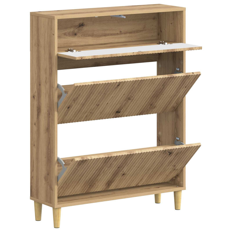 Shoe Storage, 103 cm H x 78 cm W x 24 cm D, Artisan Oak