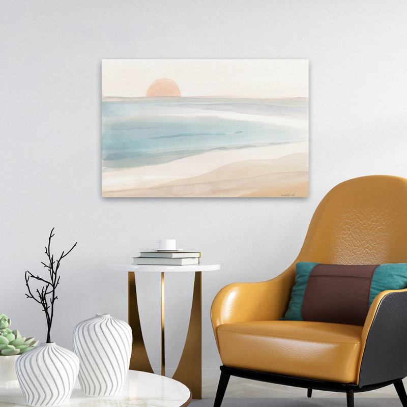 Plage - mer pastel, H 16 po x l 24 po