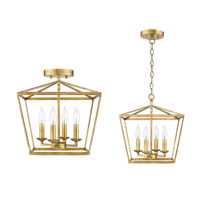 Luminaire suspendu géométrique 4 lumières Joyce