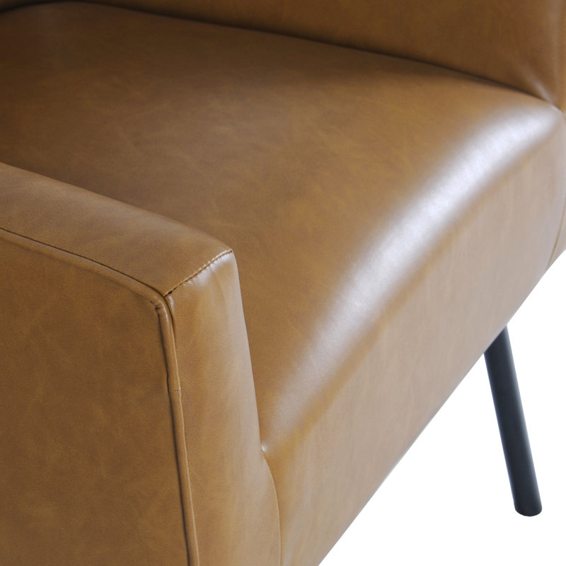 Joclynn Faux Leather Armchair