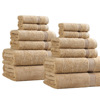 Guadlupe Heritage Egyptian Cotton Soft 12 Piece Bathroom Towel Set