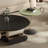 Living room size circular creative coffee table