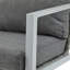 [Ensemble de 2] Méridienne en aluminium avec des accents élégants en corde et des coussins confortables, parfaits pour les espaces intérieurs et extérieurs modernes