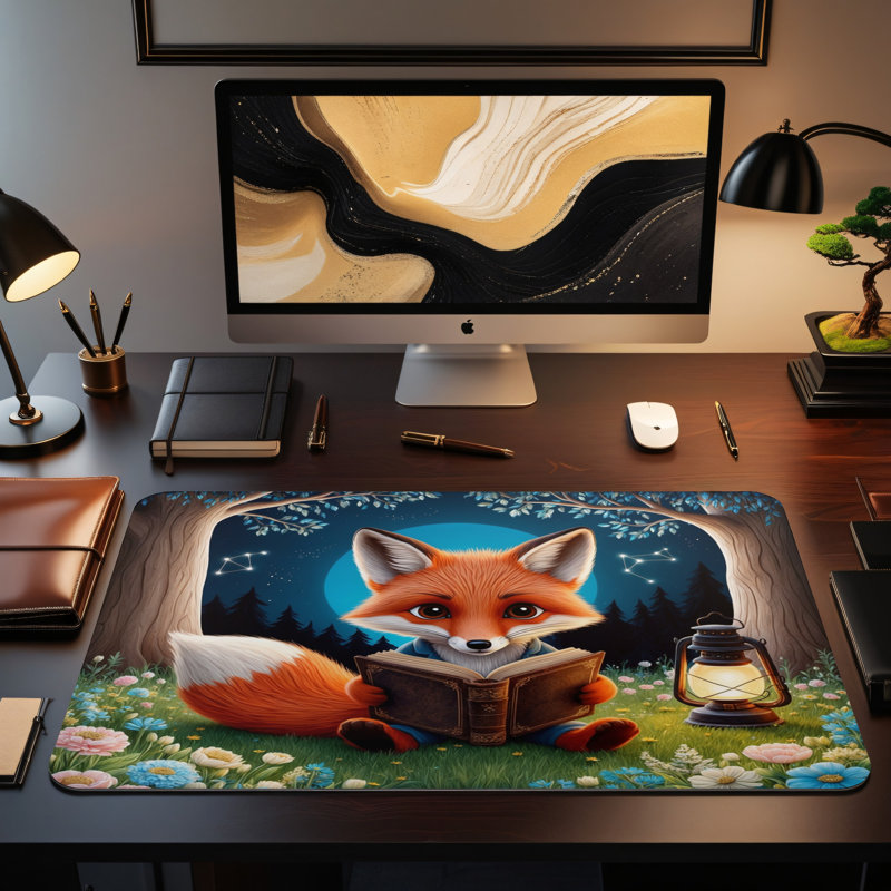 Polyester Desk Pad, 14.4x12.1
