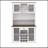 Rustic Kitchen Pantry Storage Cabinet with LED, Outlets, Wine Rack, and Adjustable Shelves for Dining Room-128975366