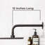 Bras de douche avec bride murale en forme de L de 12 po-63383098