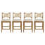 Tabouret de comptoir rembourré en bois d'hévéa Massillon-1351273337-1351273338
