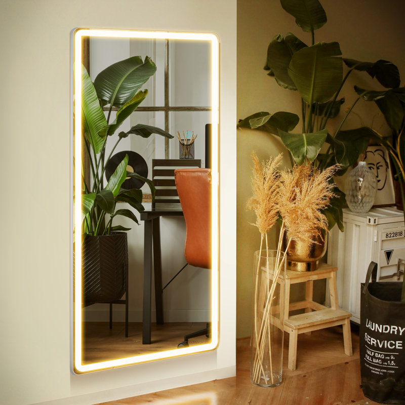 Miroir mural DEL, 64 po x 21 po
