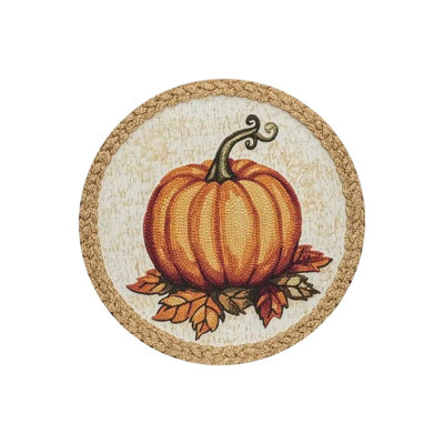 Pumpkin Fall Placemats 1 Piece 16.5x12.6 Inch Fall Thanksgiving Harvests Vintage Table Mats For Party Catering Decorations