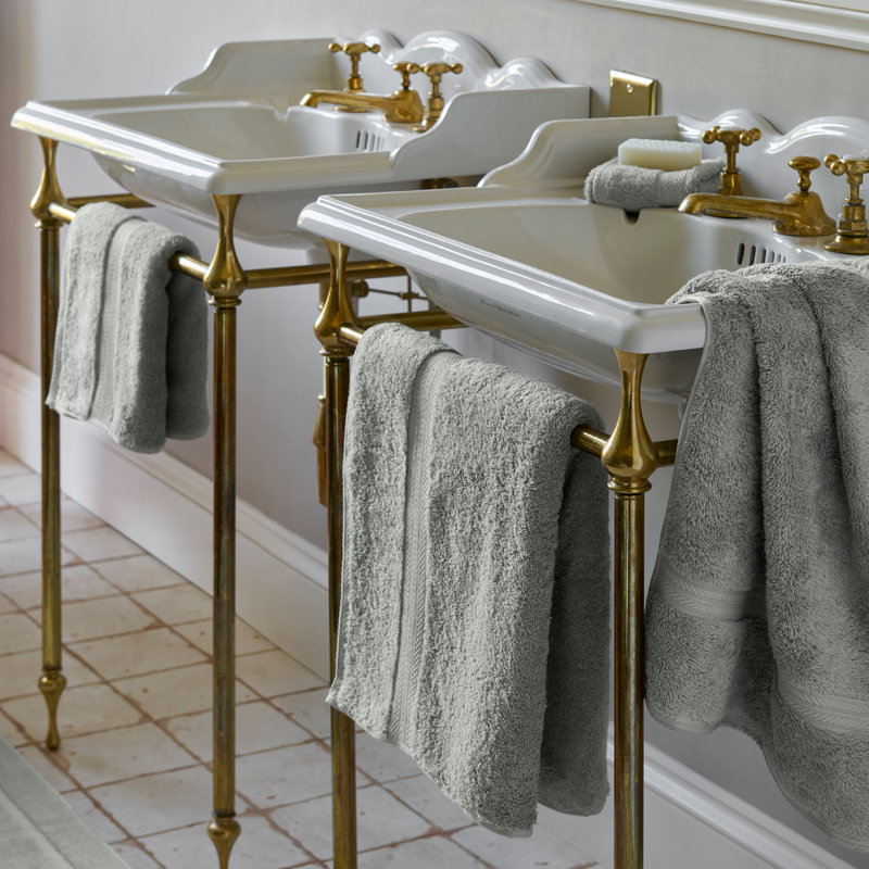 Renaissance Egyptian Cotton Hand Towels, Dove Gray