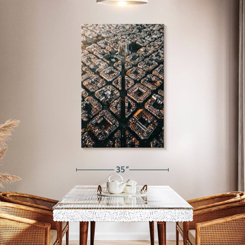 Sireci Barcelona Urban Planning, 48" H x 32" W