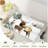 32X20in Winter Deers Bathroom Rug- Tree Red Bird Berries Bath Mats- Rustic Elk Moose Snow Cottage Non Slip
