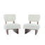 Chaises d'appoint modernes beige, base en bois durable, sièges polyvalents