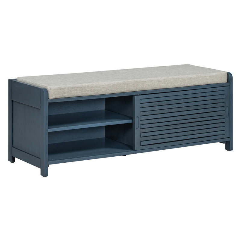 Banc de rangement Toza, Marine