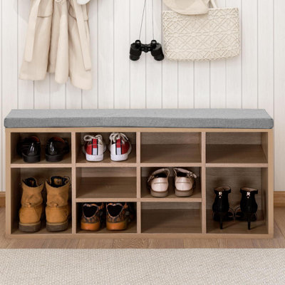 10 Pair Stackable Shoe Rack