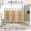 Paravent 8 panneaux HOMcom, paravent pliant, séparateur de pièce 5,6 pi, cloison de séparation autoportante en fibre Wave, naturel
