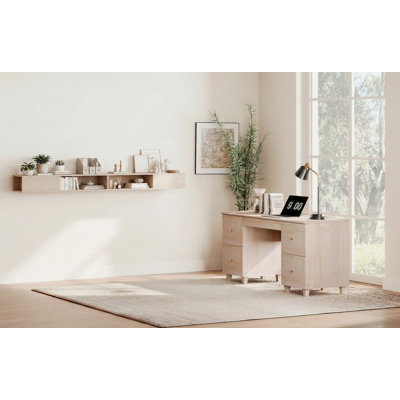Bureau de direction avec bibliothèque flottante WAMPAT