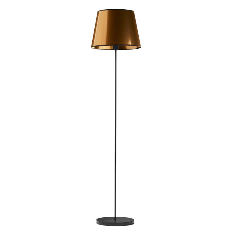 Bundrick 163cm Traditional Floor Lamp, Copper