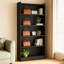 Bibliothèque de 72 pouces de hauteur, bibliothèque de bibliothèque noire moderne avec tablettes de rangement, grandes bibliothèques ouvertes, présentoir en bois pour chambre à coucher, bureau de salon-471347110-471347105