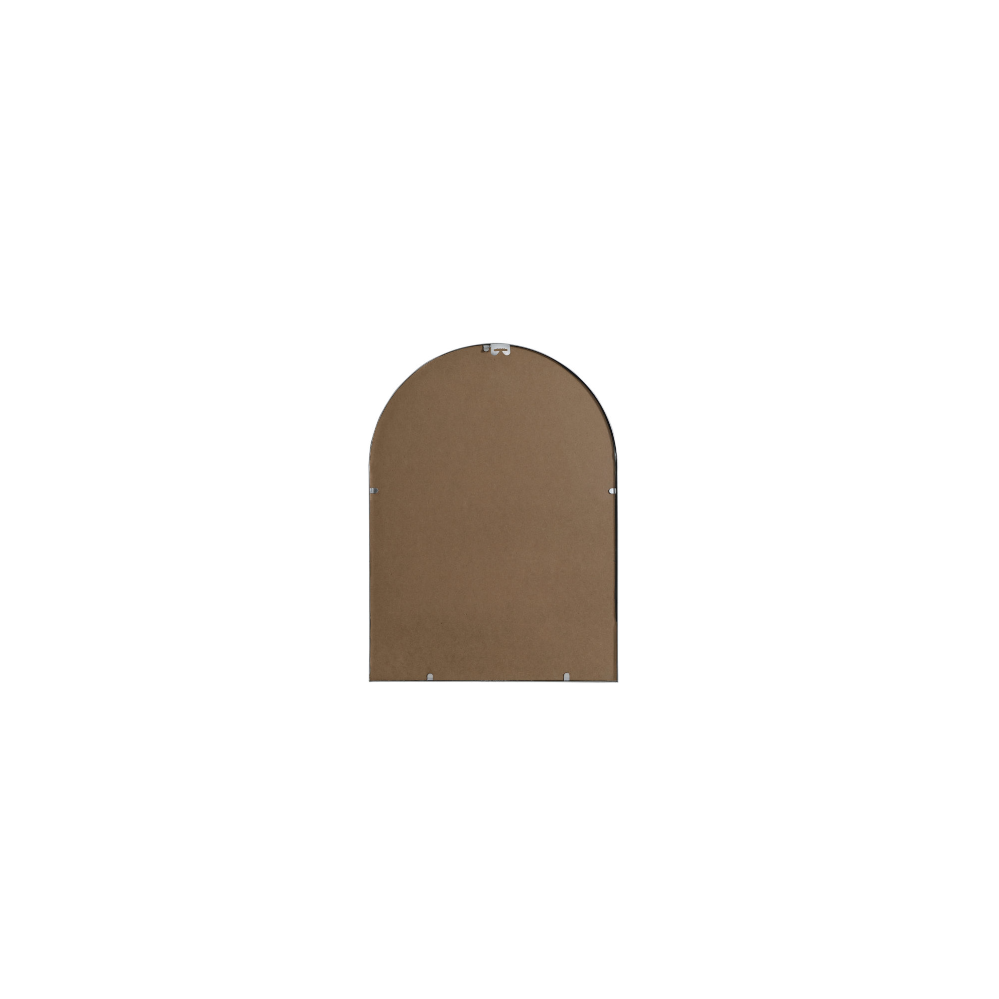Sabine Metal Arch Wall Mirror, 30" x 22", Silver